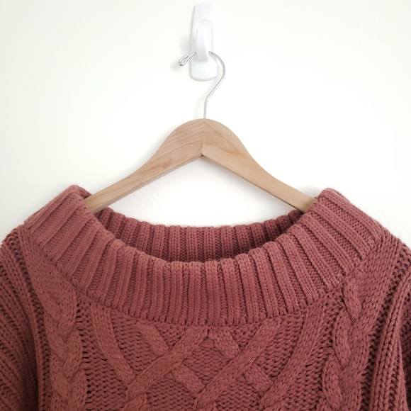 J.O.A. Mauve Knit Sweater - Picture 3 of 7